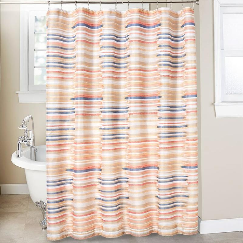 13-Pc. Brushstroke Shower Curtain Set  |   Curtains & Window Coverings Curtains & Window Coverings Curtains & Window Coverings