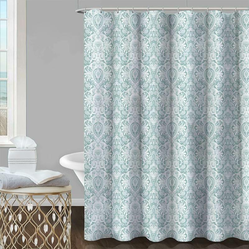 13-Pc. Flower Damask Shower Curtain Set  |   Curtains & Window Coverings Curtains & Window Coverings Curtains & Window Coverings