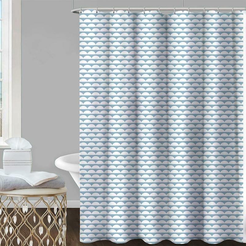 13-Pc. Scalloped Shower Curtain Set  |   Curtains & Window Coverings Curtains & Window Coverings Curtains & Window Coverings