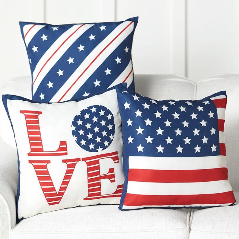 17" Americana Accent Pillows  |   Throws & Accent Pillows Home Decor Throws & Accent Pillows