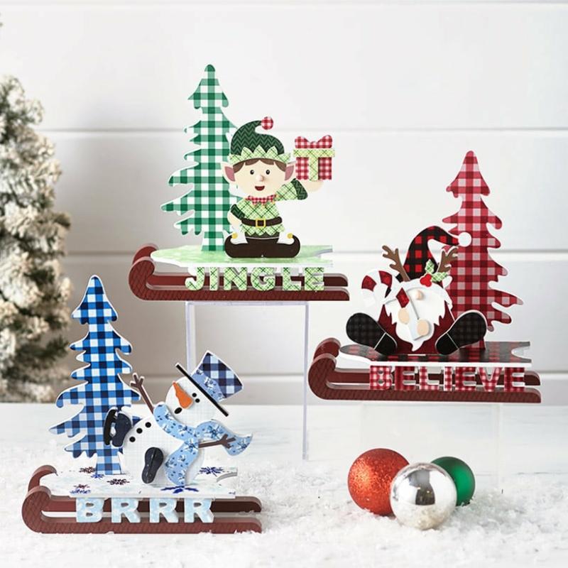 3-Pc. Layered Holiday Character Sets  |   Decorative Accents Decorative Accents Decorative Accents