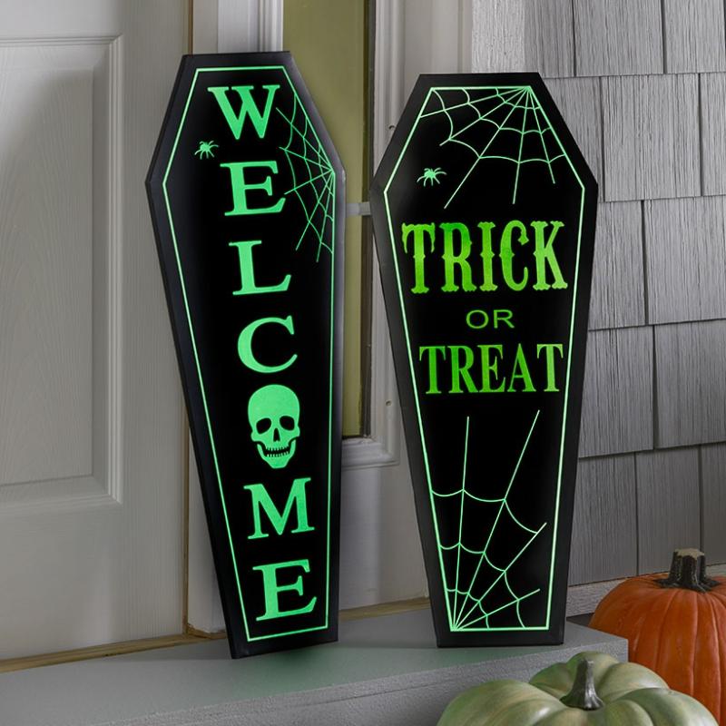 30" Glow-In-The-Dark Tombstone Signs  |   Wall Art & Frames Home Decor Lighted Decor