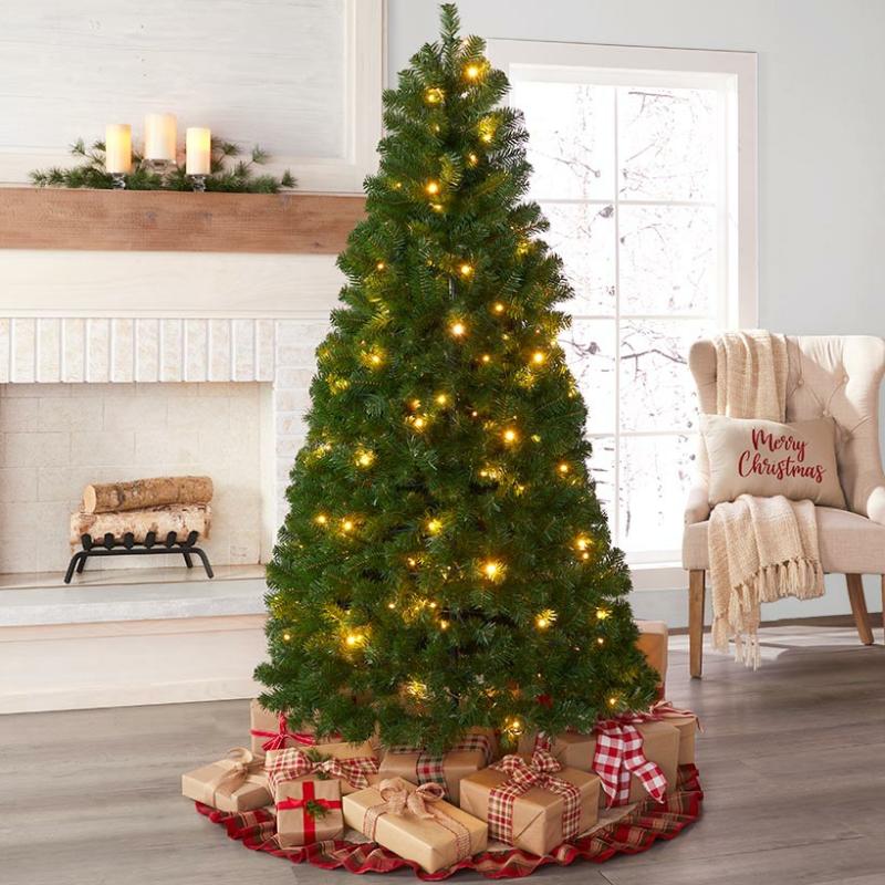 6-Ft. Pre-Lit Pop-Up Christmas Trees  |   Wreaths & Florals Home Decor White