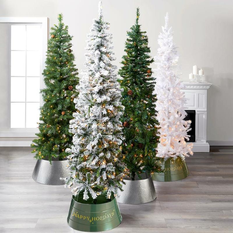 7-Ft. Slim Prelit Trees  |   Wreaths & Florals Home Decor Green With Multi Lights