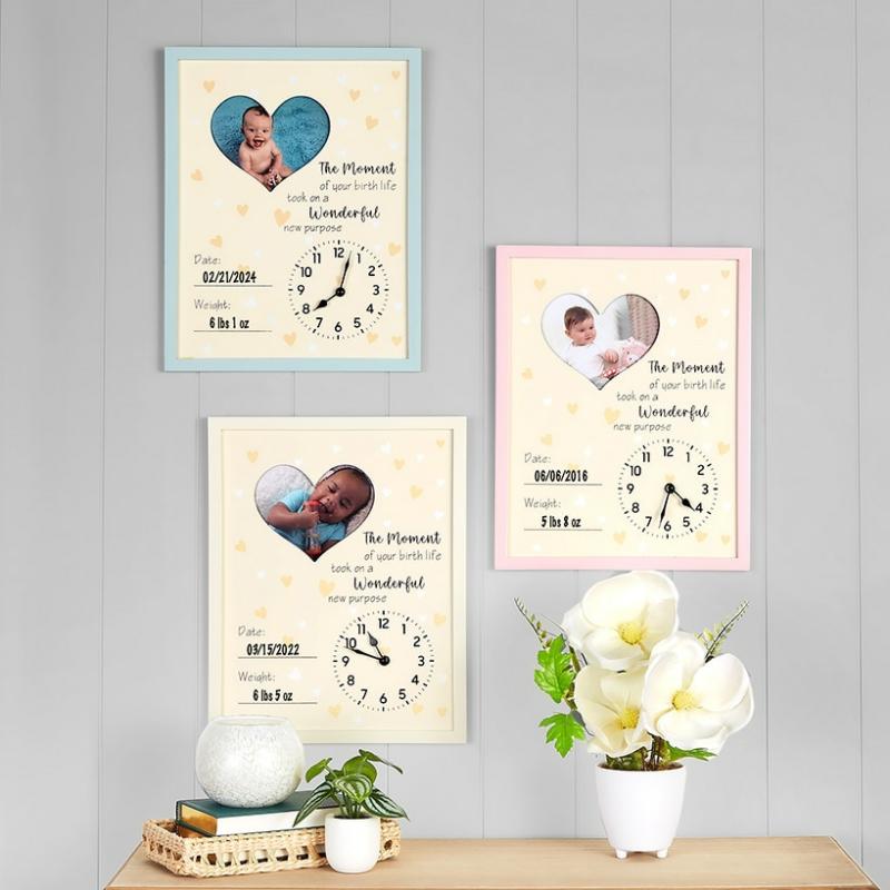 Baby Is Born Frame  |   Wall Art & Frames Decorative Accents Blue