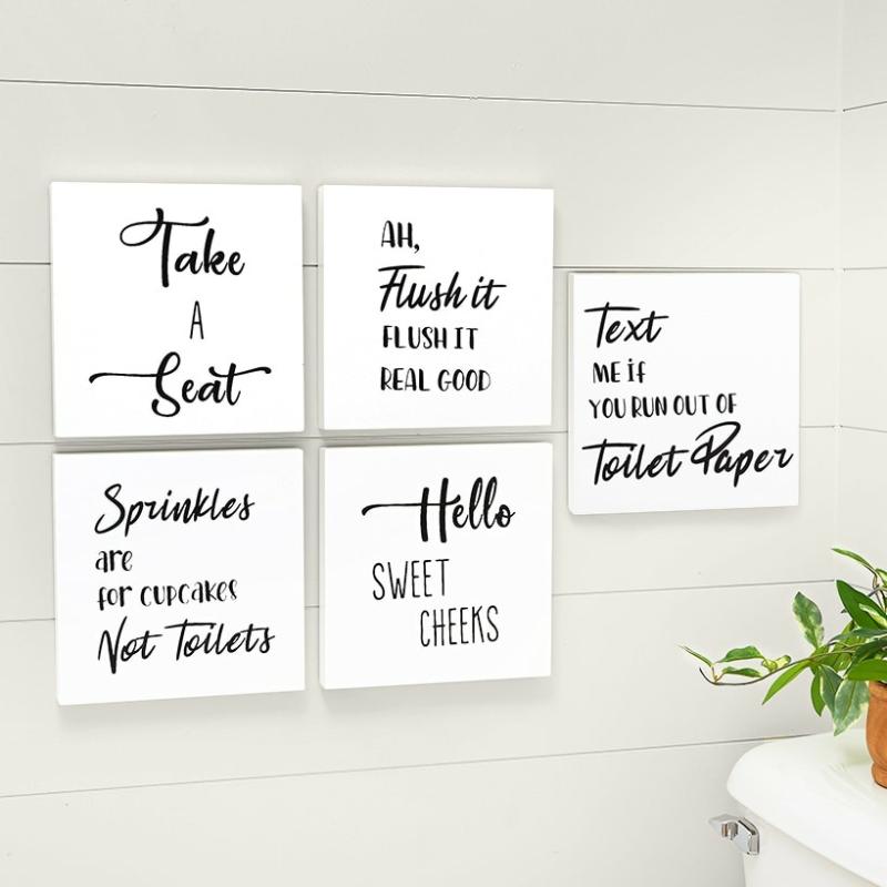 Bathroom Wall Art  |   Wall Art & Frames Decorative Accents Decorative Accents