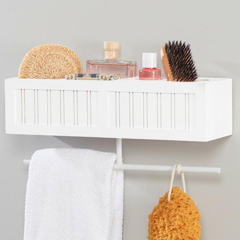 Beauty Wall Shelf With Towel Bar  |   Bathroom Bathroom Bathroom