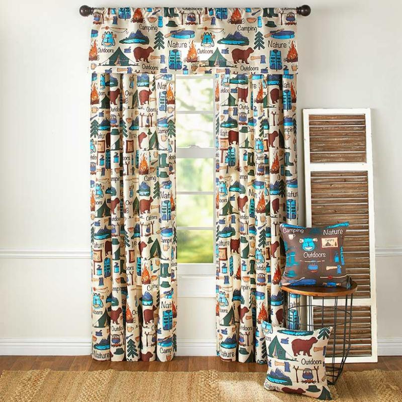 Campsite Window Curtain  |   Curtains & Window Coverings Curtains & Window Coverings Curtains & Window Coverings