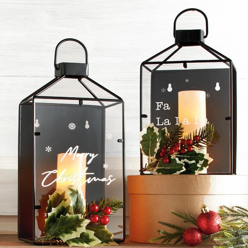 Christmas Edge Lanterns  |   Lighted Decor Home Decor Lighted Decor