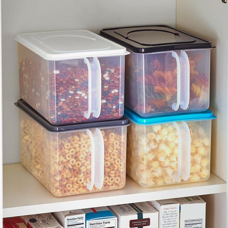 Clear Storage Containers With Handles  |   Kitchen & Pantry Kitchen & Pantry Black