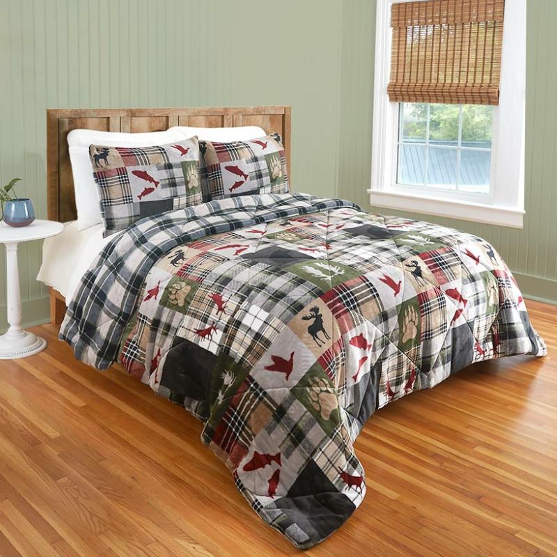 Coleman Lodge Patchwork Comforter Ensemble  |   Comforters & Quilts Bed & Bath Comforters & Quilts