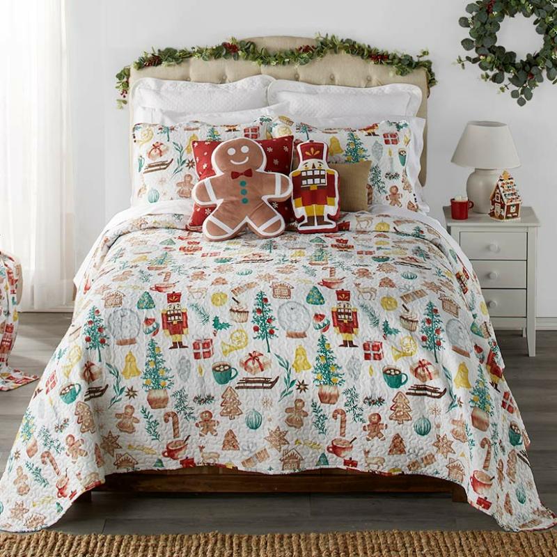 Gingerbread Quilted Bedding Ensemble  |   Comforters & Quilts Bed & Bath Comforters & Quilts