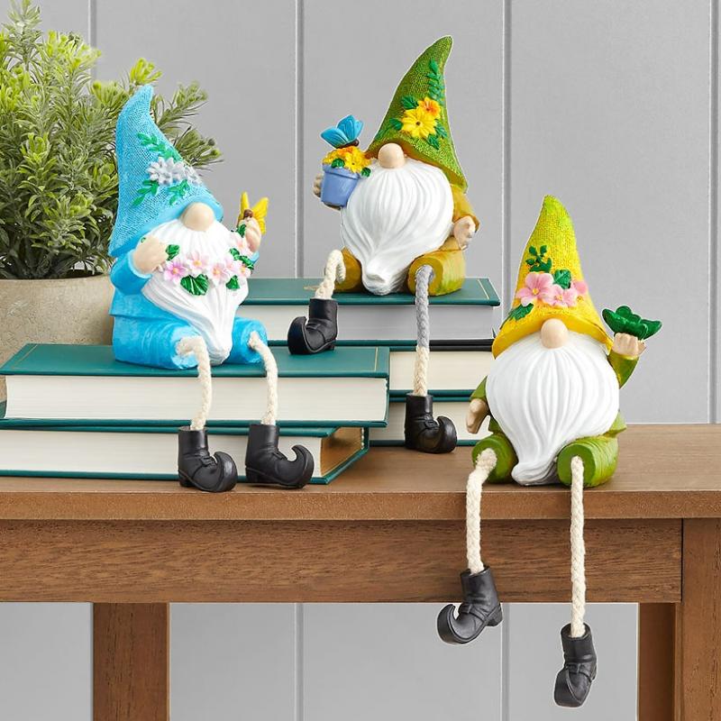 Gnome Shelf Sitters  |   Decorative Accents Decorative Accents Blue