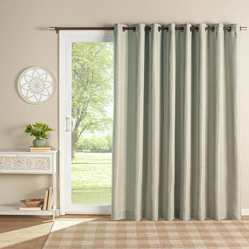 Grasscloth 110" Room Darkening Patio Panel  |   Curtains & Window Coverings Curtains & Window Coverings Curtains & Window Coverings