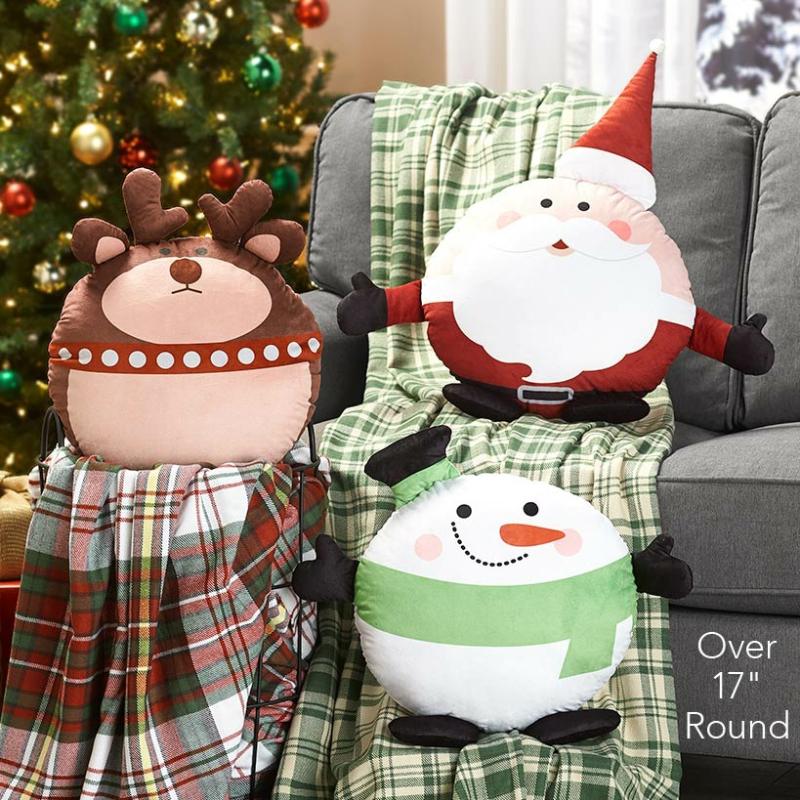 Holiday Friends Accent Pillows  |   Throws & Accent Pillows Home Decor Throws & Accent Pillows