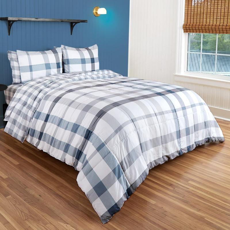 Humboldt Plaid Complete Comforter Set With Sheets  |   Comforters & Quilts Bed & Bath Comforters & Quilts