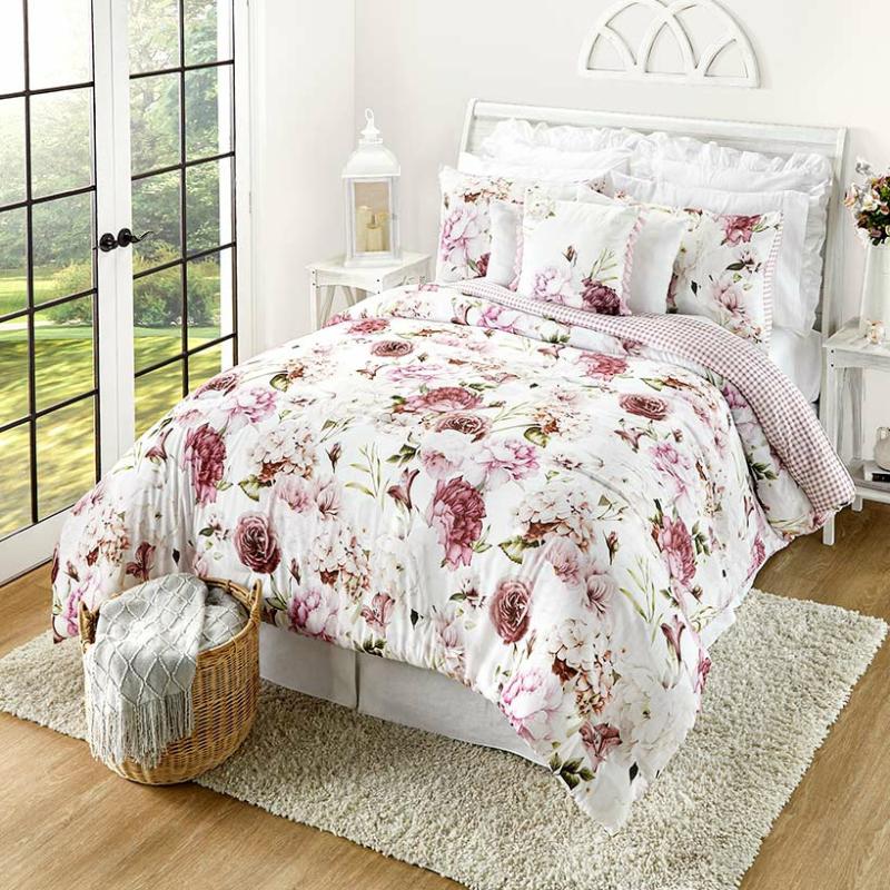 Illustrious Floral Comforter Set  |   Comforters & Quilts Bed & Bath Comforters & Quilts