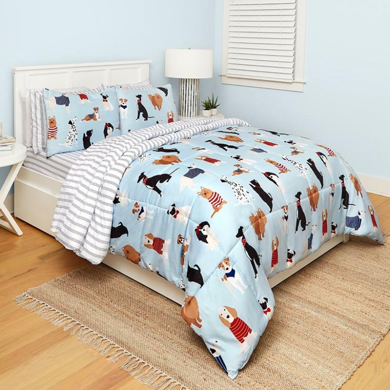 It’s A Dog’s Life Complete Comforter Set With Sheets  |   Comforters & Quilts Bed & Bath Comforters & Quilts