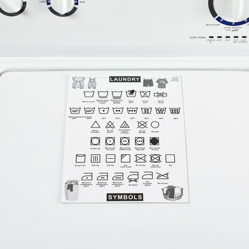 Laundry Symbols Magnet Guide  |   Laundry Laundry Laundry