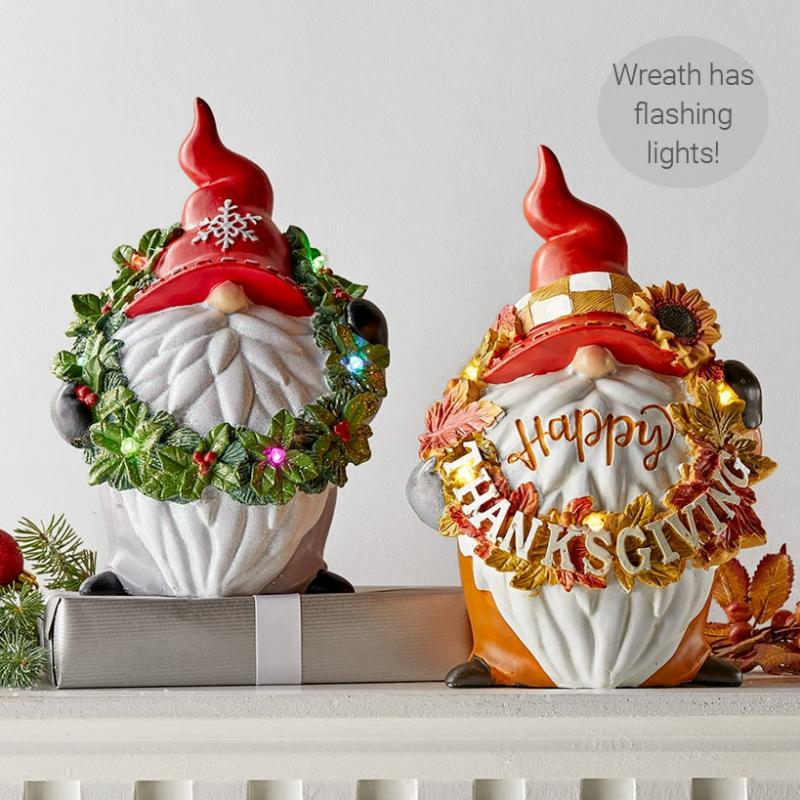 Lighted Color-Changing Holiday Gnomes  |   Decorative Accents Decorative Accents Decorative Accents