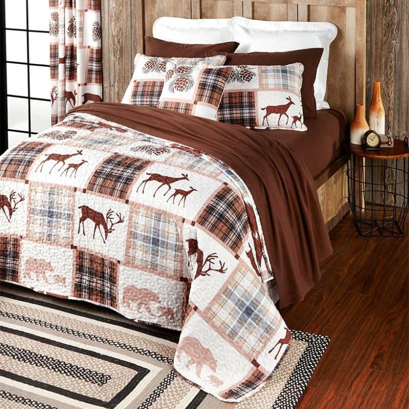 Lodge Plaid Quilted Accent Pillow Or Sham  |   Comforters & Quilts Bed & Bath Comforters & Quilts