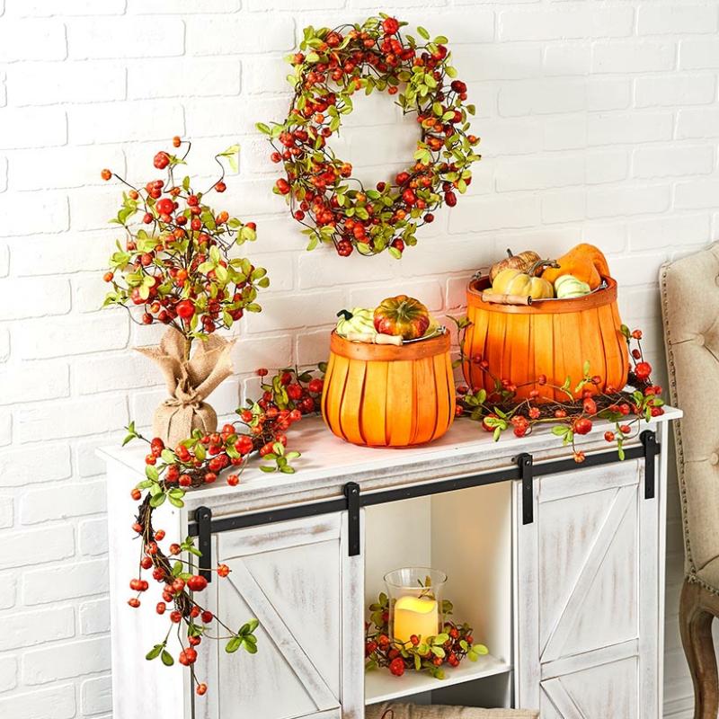 Mini Harvest Pumpkins Collection  |   Wreaths & Florals Decorative Accents Decorative Accents