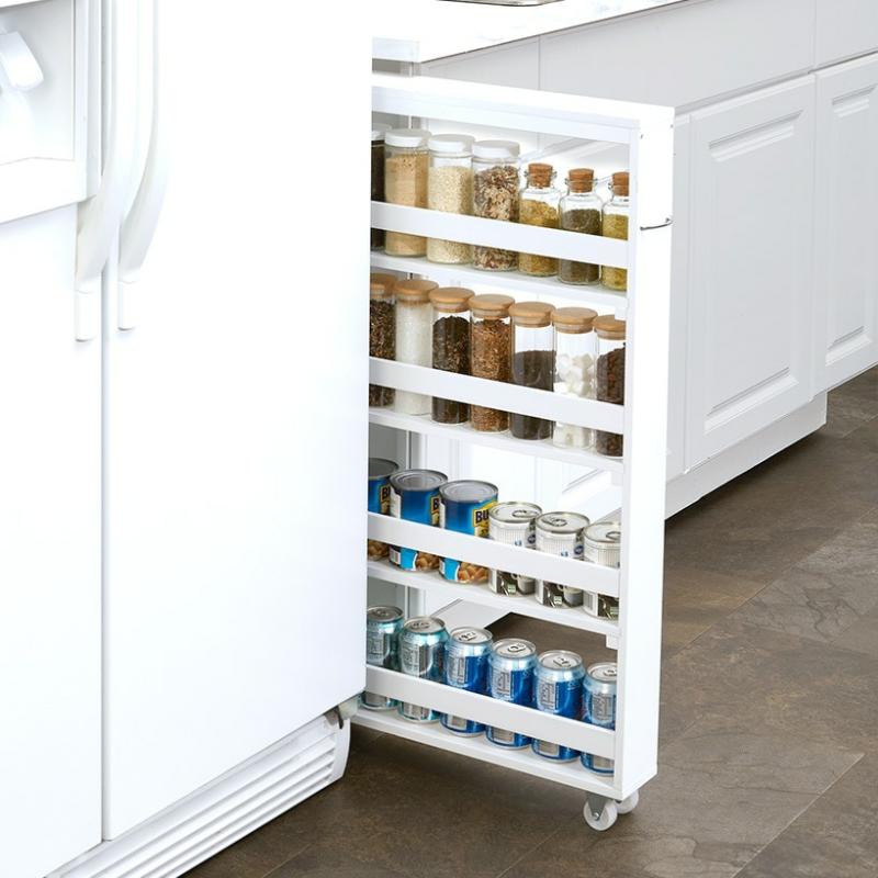 Modern Rolling Spice And Can Storage Racks  |   Kitchen & Pantry Kitchen & Pantry Kitchen & Pantry