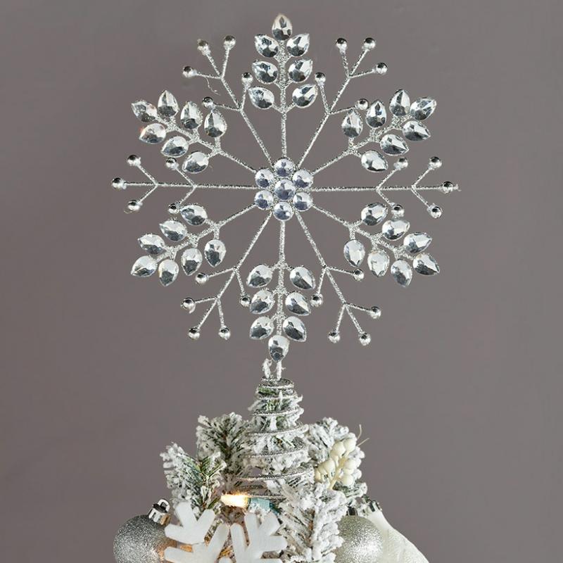 Nordic Christmas Snowflake Tree Topper  |   Decorative Accents Decorative Accents Decorative Accents