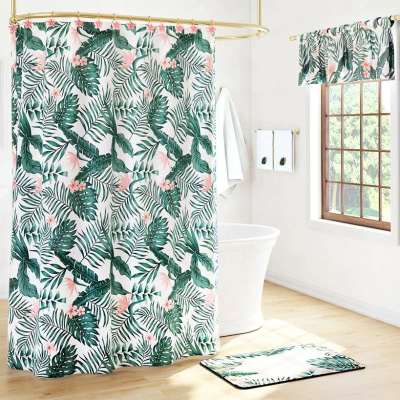 Palm Floral Bath Collection  |   Curtains & Window Coverings Curtains & Window Coverings Curtains & Window Coverings