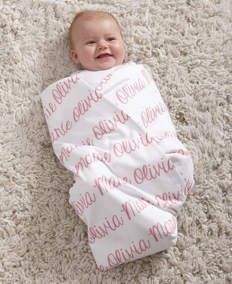 Personalized Fleece Baby Blankets  |   Sheets, Shams & Blankets Bed & Bath Gray