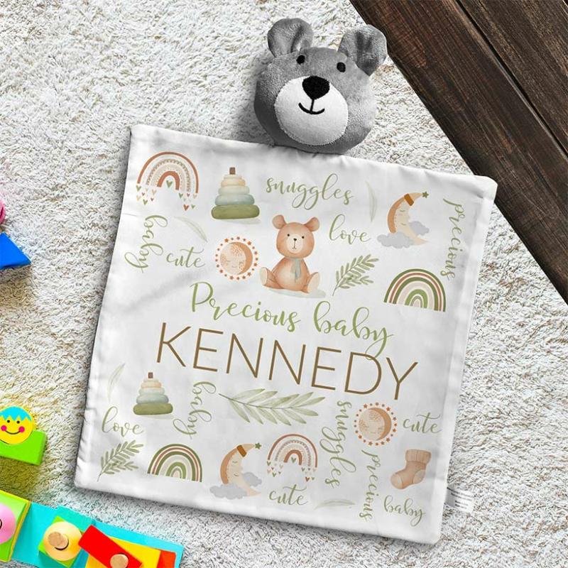 Personalized Precious Baby Bear Lovie  |   Sheets, Shams & Blankets Bed & Bath Sheets, Shams & Blankets