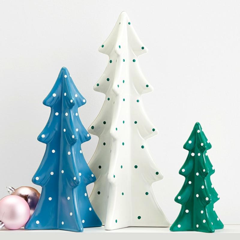 Polka Dot Ceramic Trees  |   Decorative Accents Decorative Accents Decorative Accents