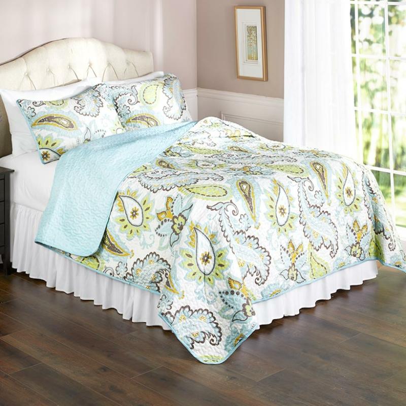 Printed Paisley Quilt Set  |   Comforters & Quilts Bed & Bath Comforters & Quilts