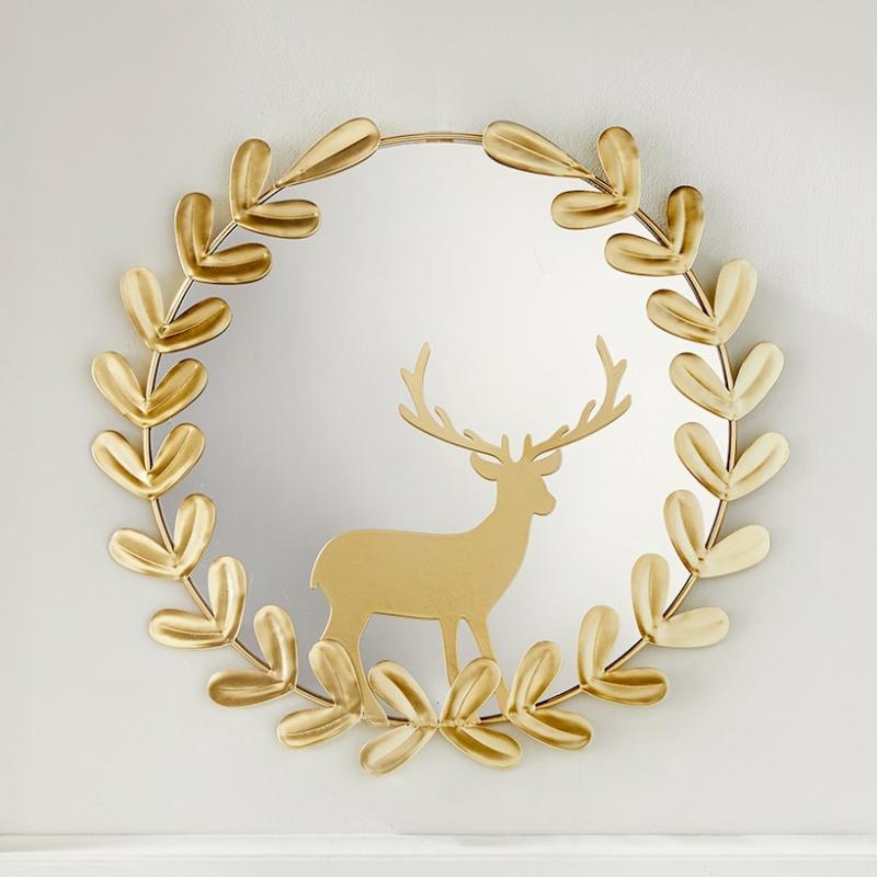 Reindeer Wall Mirror  |   Decorative Accents Decorative Accents Decorative Accents