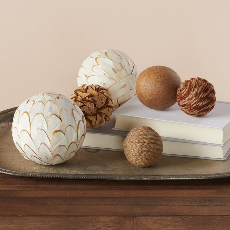 Set Of 6 Decorative Balls  |   Decorative Accents Decorative Accents Decorative Accents