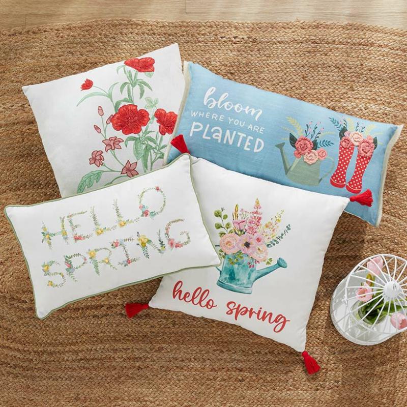 Spring Bloom Accent Pillows  |   Throws & Accent Pillows Home Decor Throws & Accent Pillows