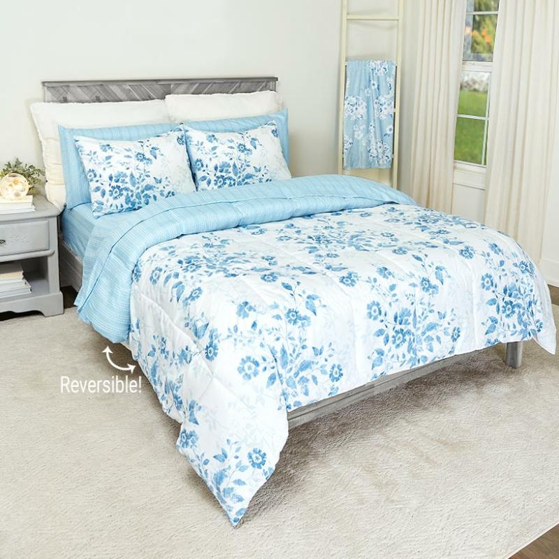 Spring Floral Complete Comforter Set With Sheets  |   Comforters & Quilts Bed & Bath Comforters & Quilts