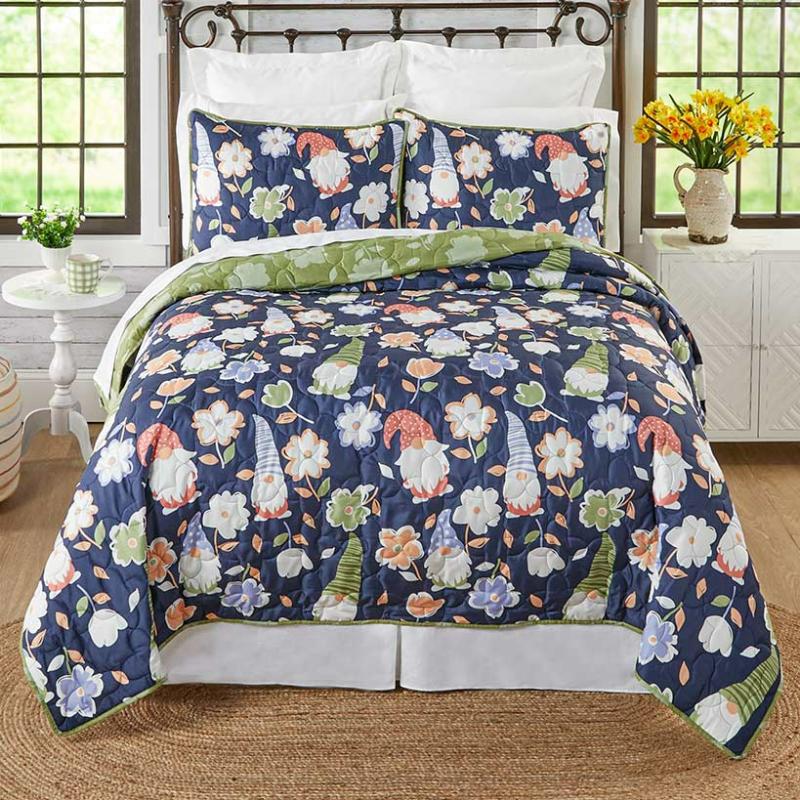 Spring Gnome Quilt Ensemble  |   Comforters & Quilts Bed & Bath Comforters & Quilts