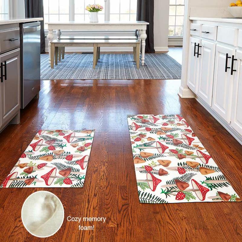 Spring Mushroom Kitchen Accent Or Runner Rug  |   Rugs & Doormats Home Decor Rugs & Doormats