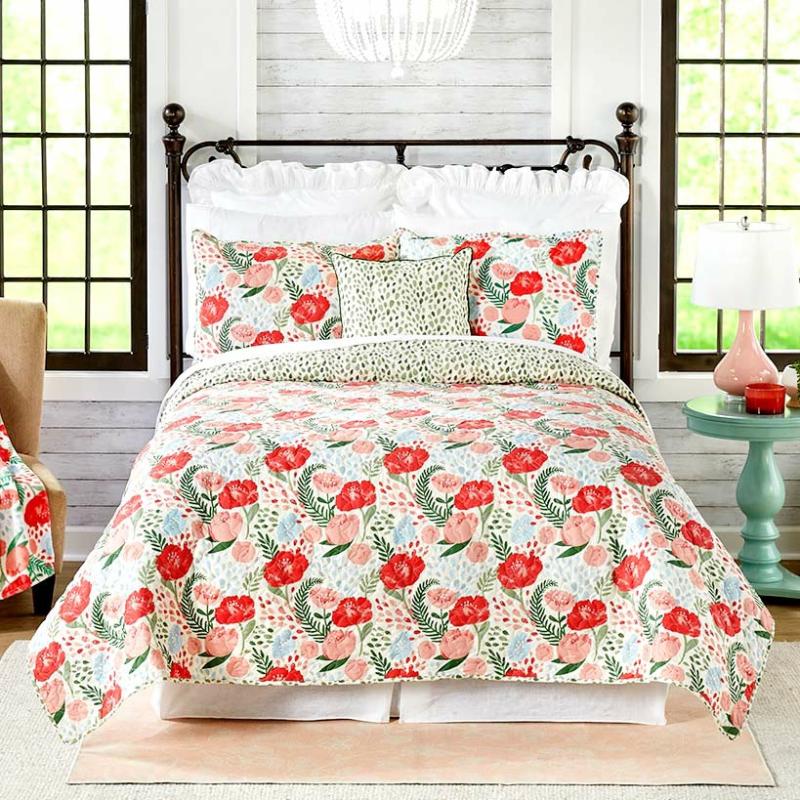 Spring Poppy Quilt Ensemble  |   Comforters & Quilts Bed & Bath Comforters & Quilts