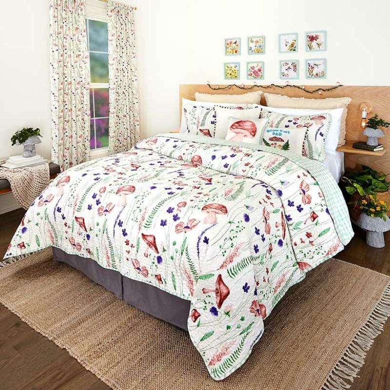 Stella Mushroom Quilt Ensemble  |   Comforters & Quilts Bed & Bath Comforters & Quilts