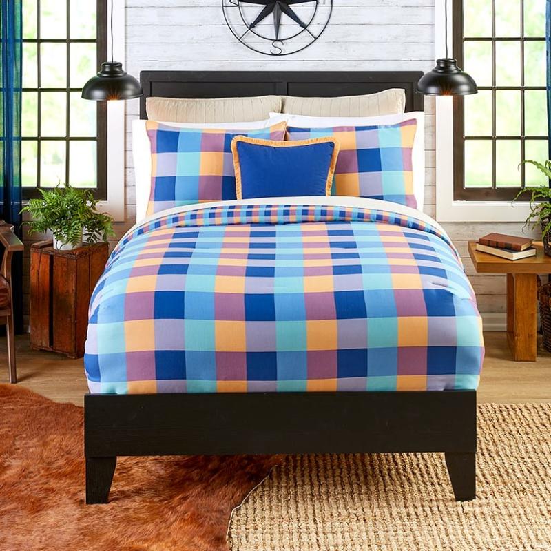 Summer Buffalo Plaid Comforter Set Or Pillow  |   Comforters & Quilts Bed & Bath Comforters & Quilts