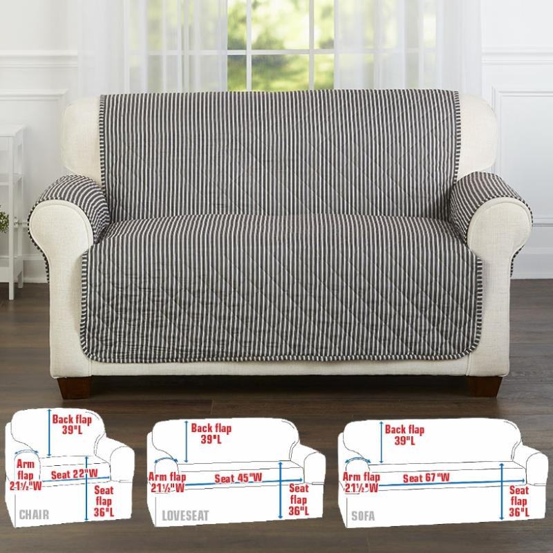 Ticking Stripe Furniture Covers  |   Slipcovers Home Decor Slipcovers