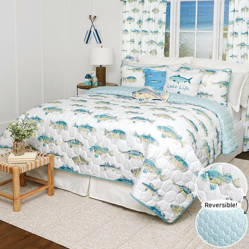 Tisa Fish Quilt Ensemble  |   Comforters & Quilts Bed & Bath Comforters & Quilts