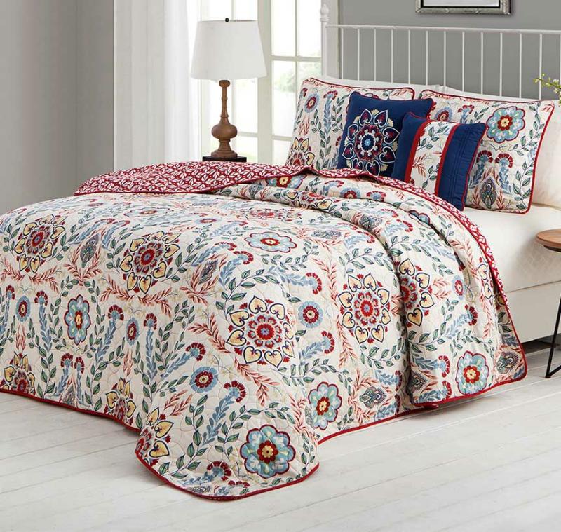 Valena Reversible Quilt Set  |   Comforters & Quilts Bed & Bath Comforters & Quilts