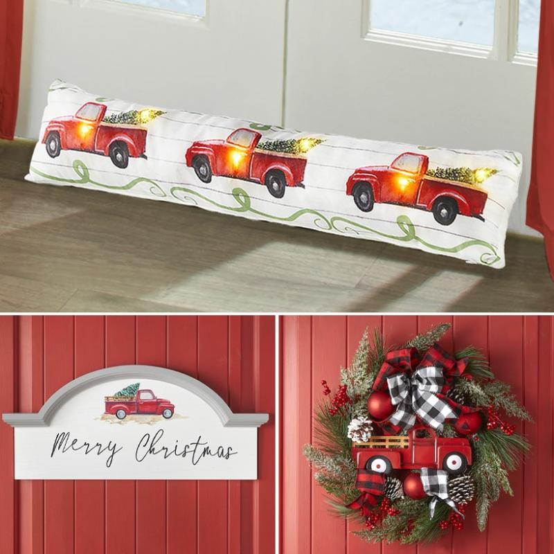 Vintage Red Truck Holiday Collection  |   Decorative Accents Decorative Accents Decorative Accents