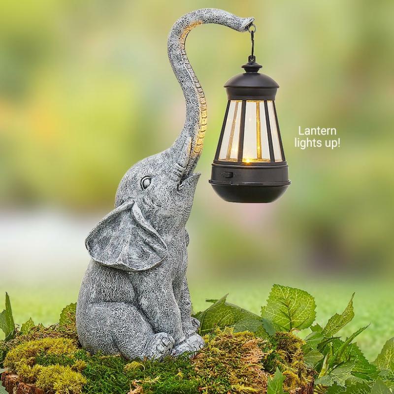 Solar Elephant Garden Decoration  |   Lighted Decor Home Decor Lighted Decor