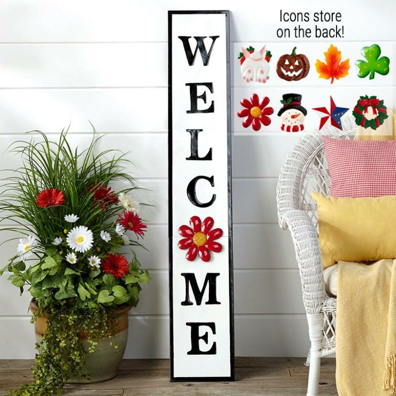 9-Pc. Interchangeable Welcome Sign  |   Wall Art & Frames Home Decor Wall Art & Frames