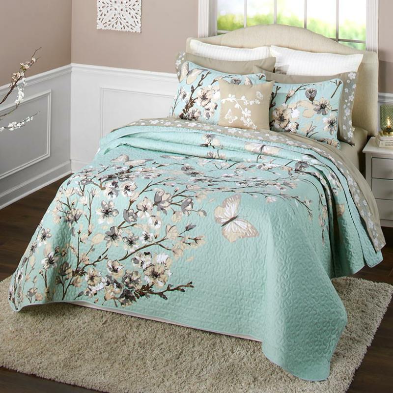 Cherry Blossom Bedroom Ensemble  |   Comforters & Quilts Bed & Bath Comforters & Quilts